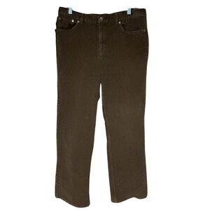 Chaps Women’s Brown‎ Corduroy Pants Stretch Size 12 Heritage Classic Preppy